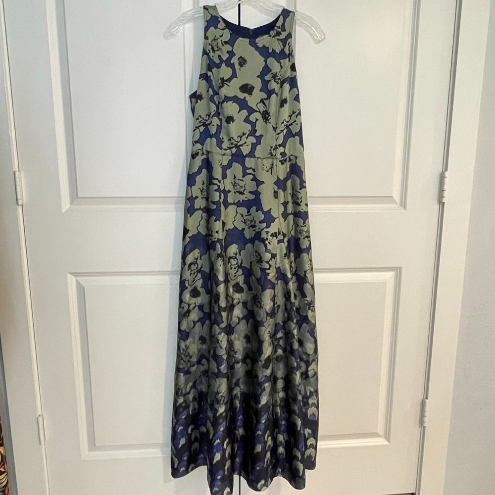 BNWT Banana Republic Floral Full Length Maxi Dress (Size 0, Blue/Green Flowers)